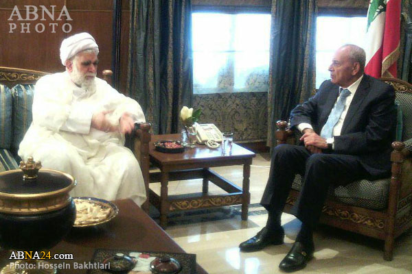 بالصور / رئيس مجلس لبنان يستقبل أمين عام المجمع العالمي لأهل البيت (ع) 